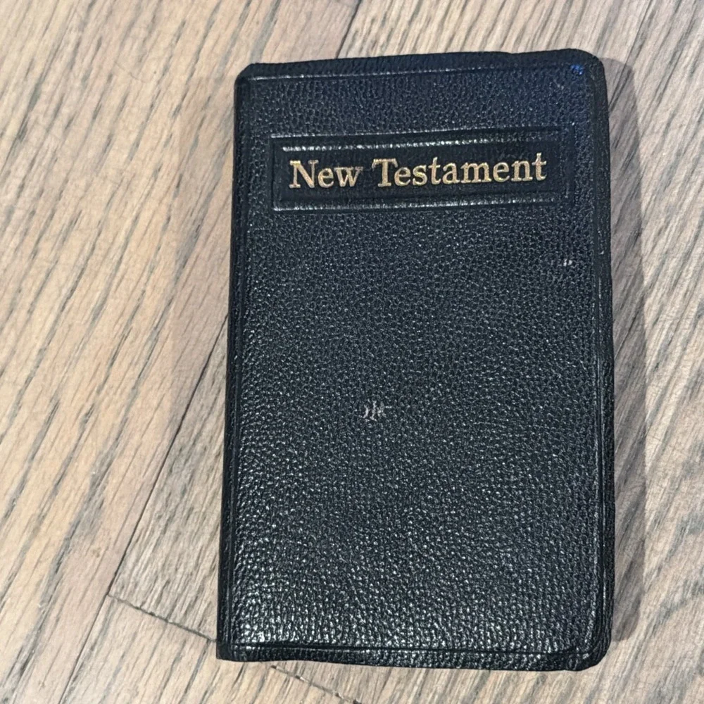 1955 Vintage New Testament Pocket Size Bible American Bible Society B-235 Series